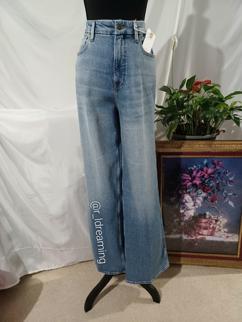 NWT Good American Good Skate Wide Jeans Size 10/30 in Indigo1142 - Picture 12 of 16